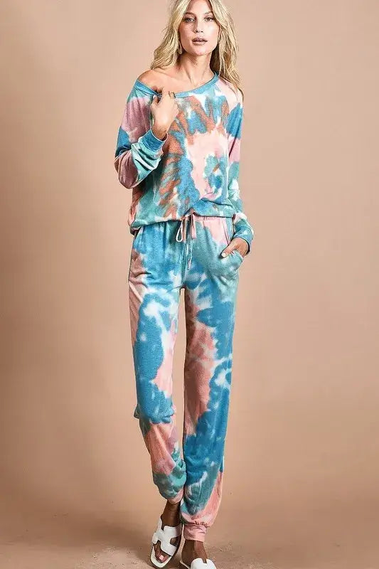 BiBi Tie Dye French Terry Jogger Pants