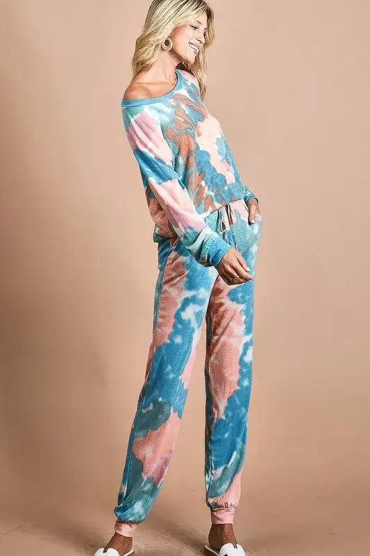 BiBi Tie Dye French Terry Jogger Pants