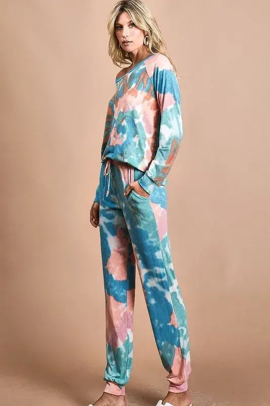 BiBi Tie Dye French Terry Jogger Pants