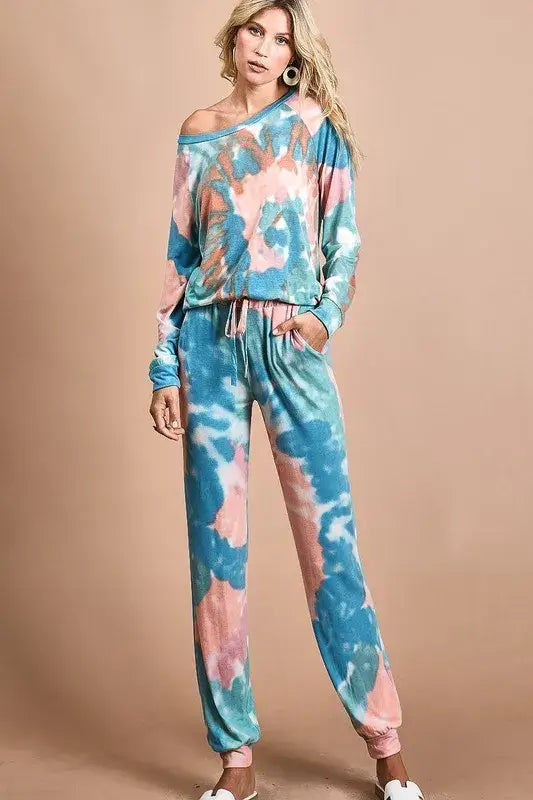 BiBi Tie Dye French Terry Jogger Pants