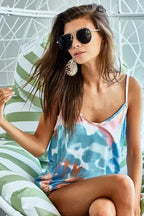 BiBi Tie Dye V-Neck Cami Tank Top