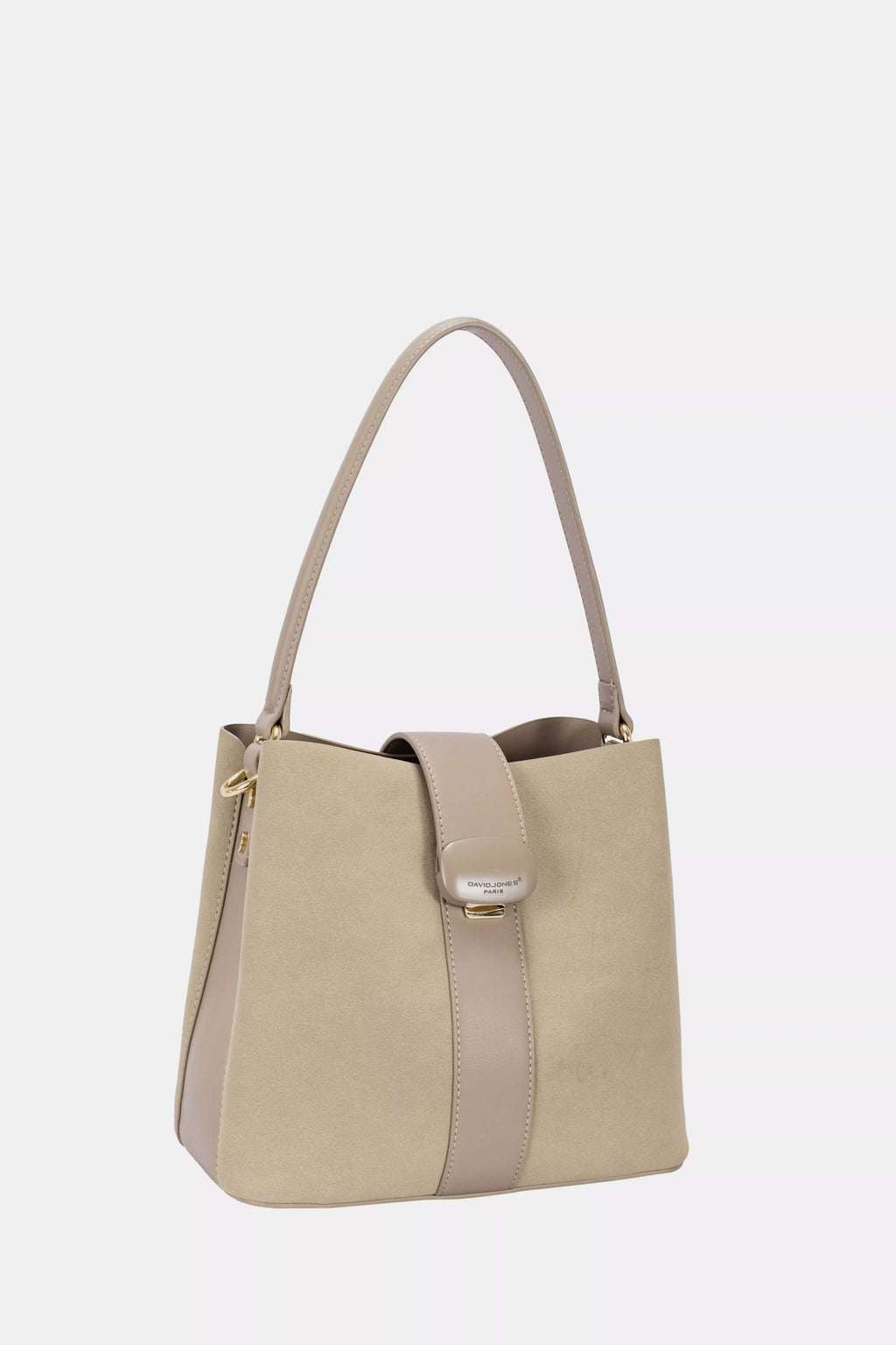 David Jones Leather Trim Shoulder Bag