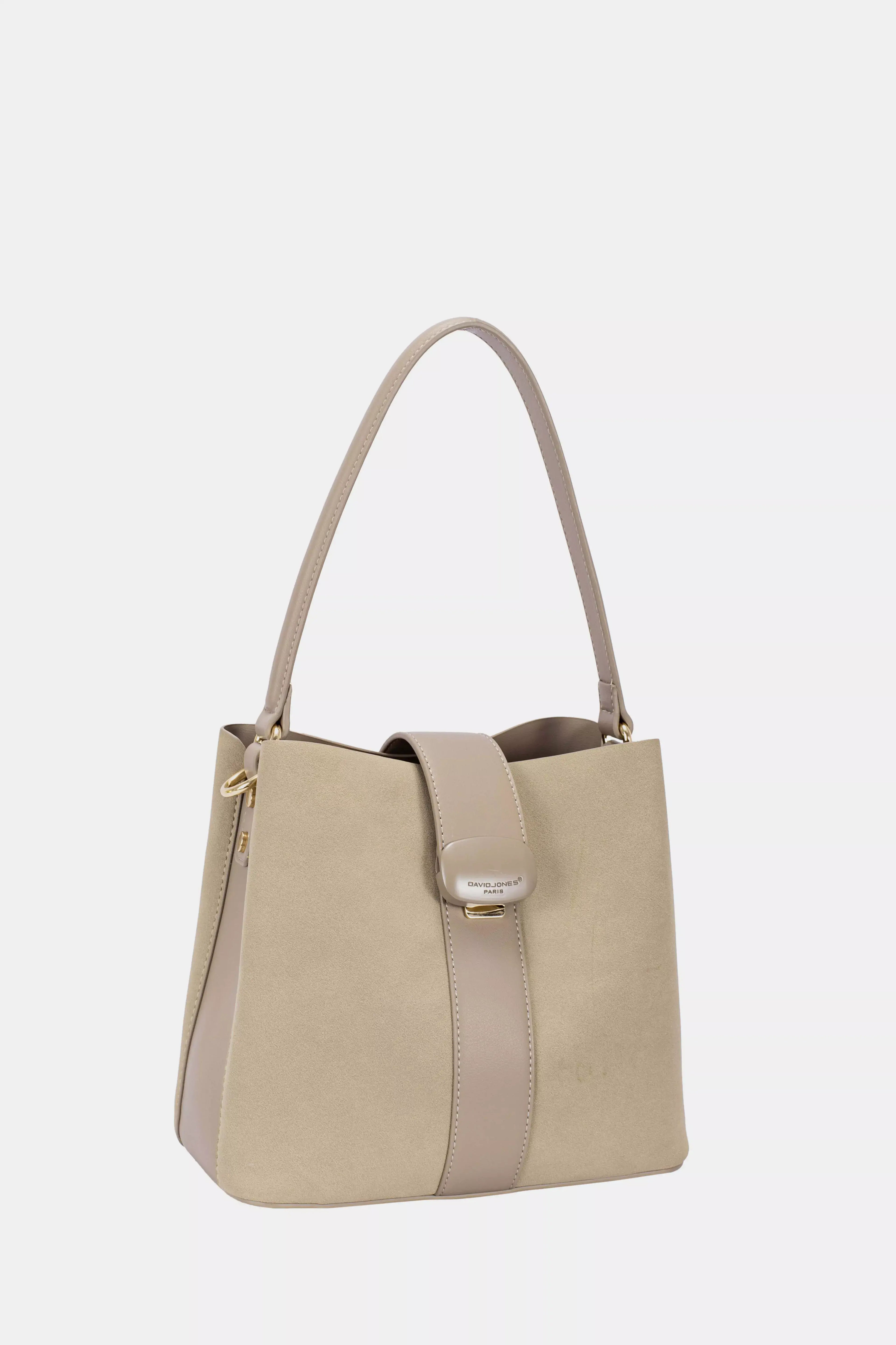 David Jones Leather Trim Shoulder Bag