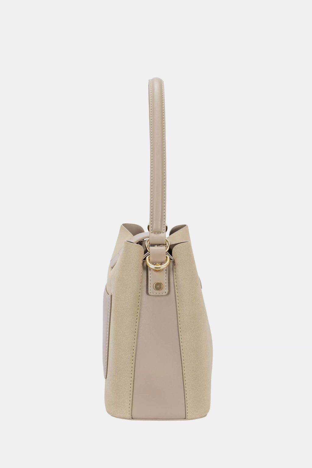 David Jones Leather Trim Shoulder Bag