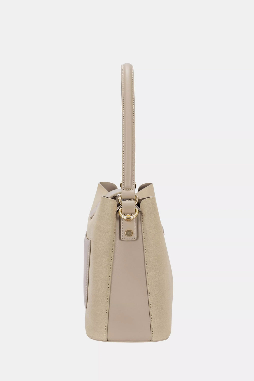 David Jones Leather Trim Shoulder Bag