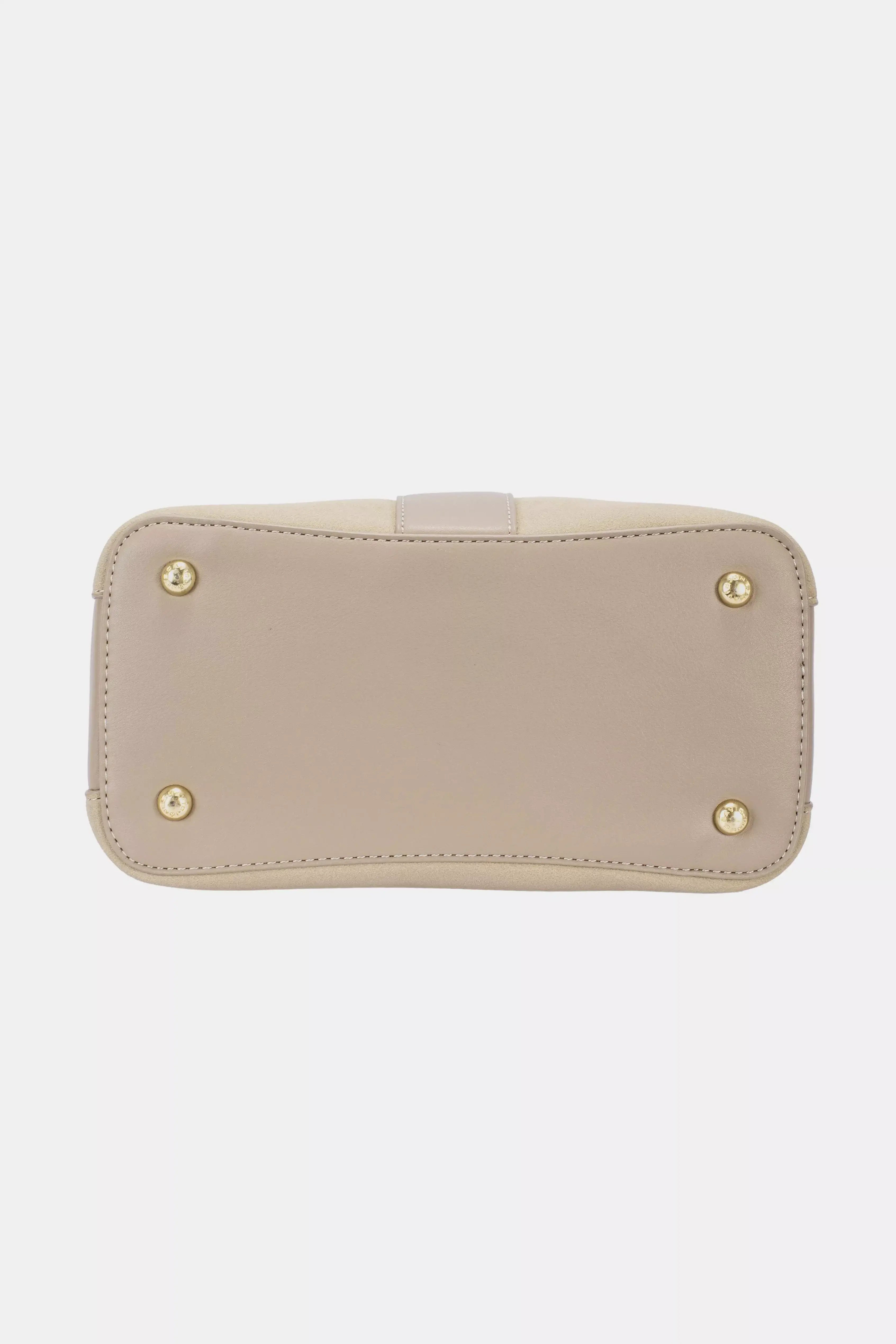 David Jones Leather Trim Shoulder Bag