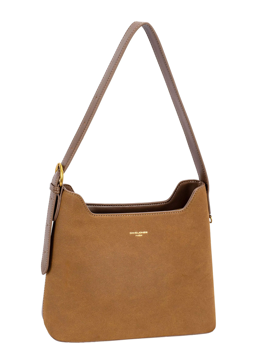 David Jones Two Tone Leather Shoulder Bag with Adjustable Strap