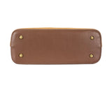 David Jones Two Tone Leather Shoulder Bag with Adjustable Strap