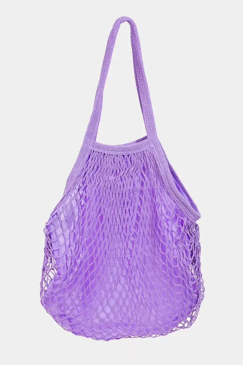 Fame Netted Beach Bag