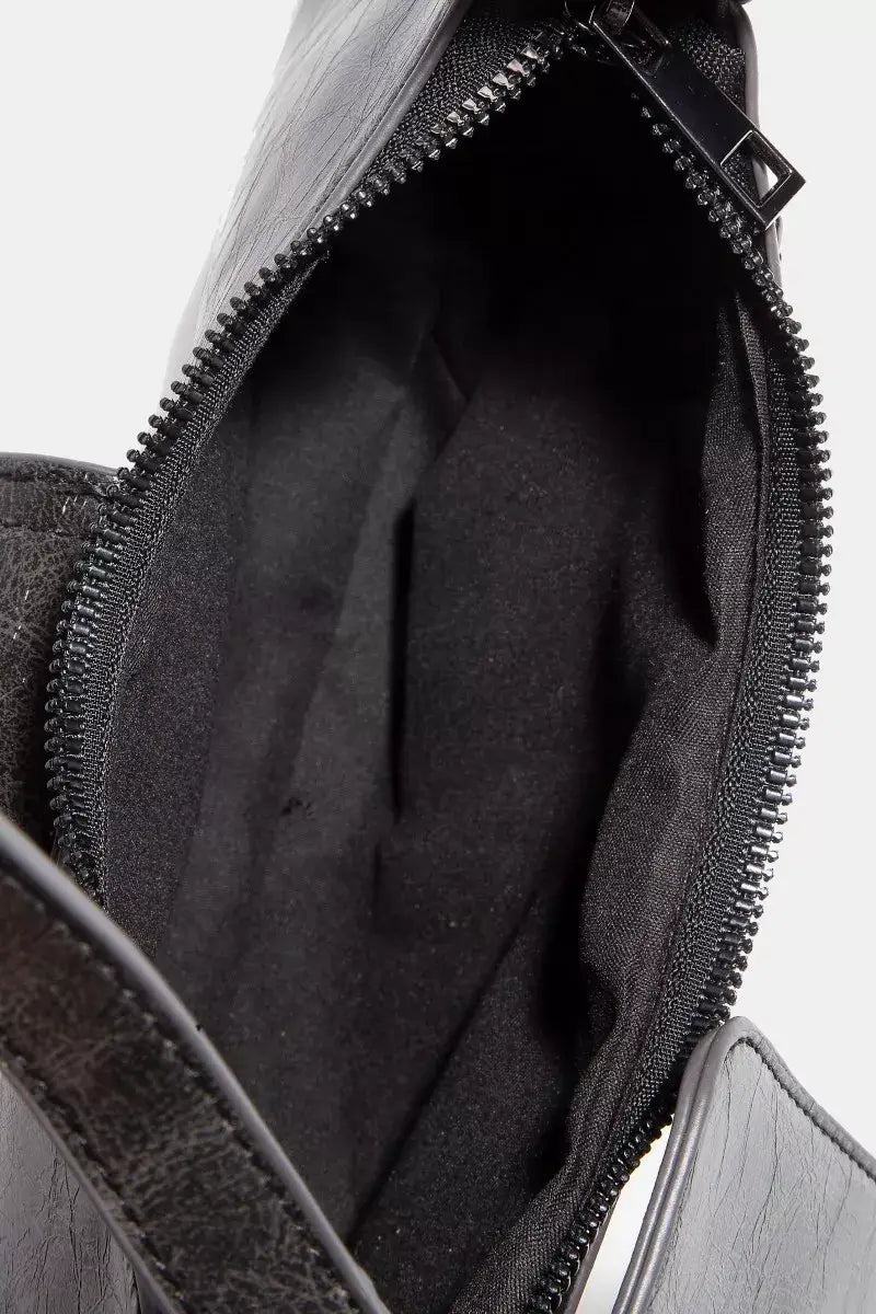 Fame Triple Belt Faux Leather Hand Bag