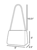 Fame Western Buckle Accent Multi Panel Shoulder Bag