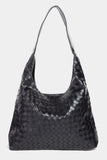 Fame Woven Faux Leather Tote Bag