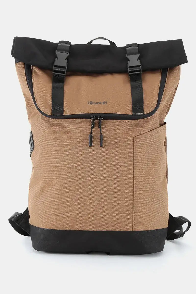 Himawari Contrast Waterproof Canvas Backpack Bag Image principale du produit