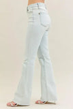 Judy Blue Full Size Destroy & Fray Hem Bootcut Jeans Plus Size