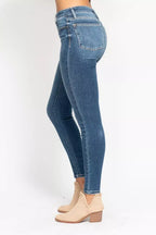 Judy Blue Full Size High Rise Button Fly Skinny Jeans Plus Size