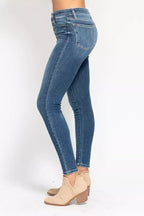 Judy Blue Full Size High Rise Button Fly Skinny Jeans Plus Size