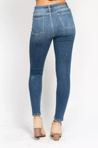 Judy Blue Full Size High Rise Button Fly Skinny Jeans Plus Size
