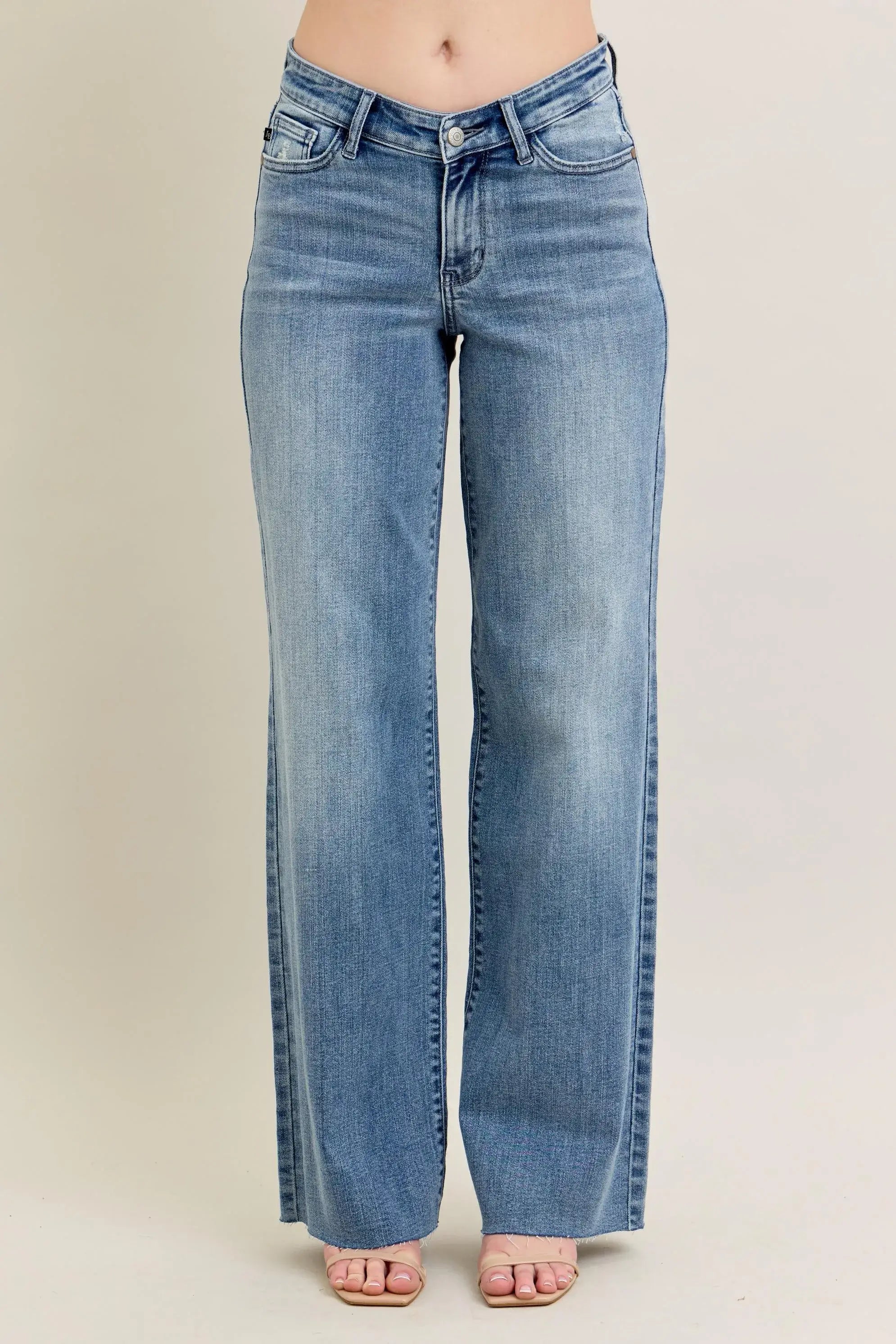 Judy Blue Full Size V - Front Baggy Jeans Plus Size Hauptbild