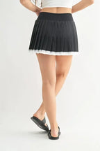 MONO B Court Charm Pleated Skort