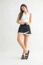 MONO B Court Charm Pleated Skort