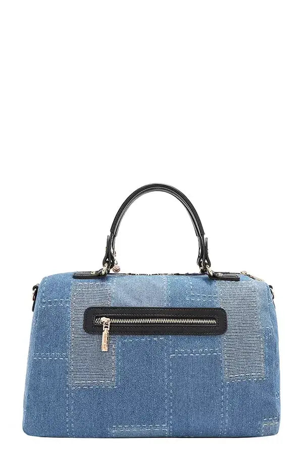 Nicole Lee USA Bosque De Amor Denim Boston Bag