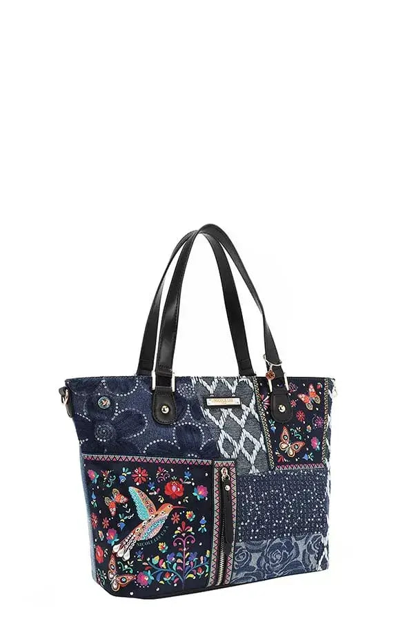 Nicole Lee USA Bosque De Amor Denim Shopper Bag