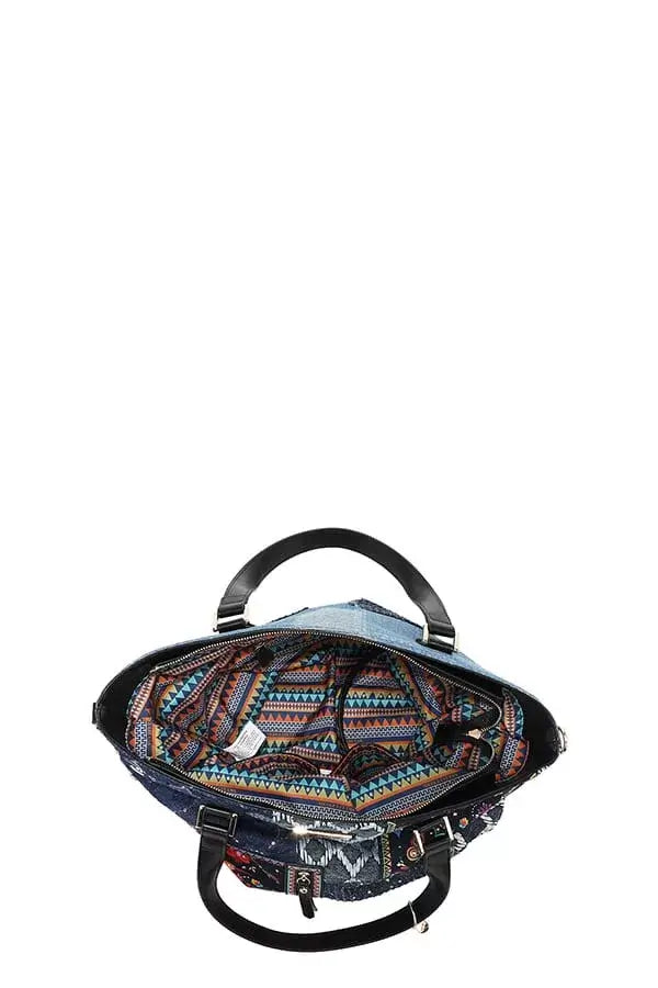 Nicole Lee USA Bosque De Amor Denim Shopper Bag