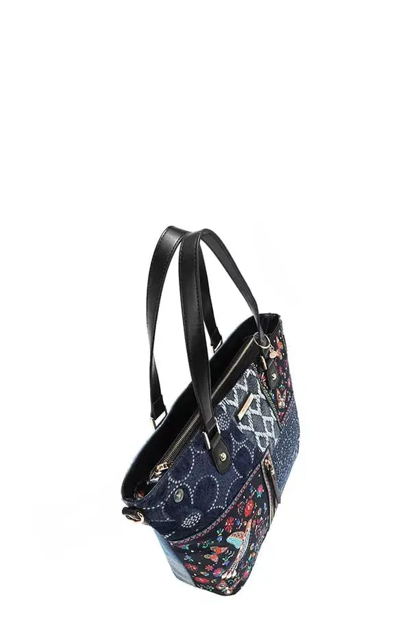 Nicole Lee USA Bosque De Amor Denim Shopper Bag