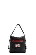 Nicole Lee USA Convertible Adjustable Strap Backpack Bag