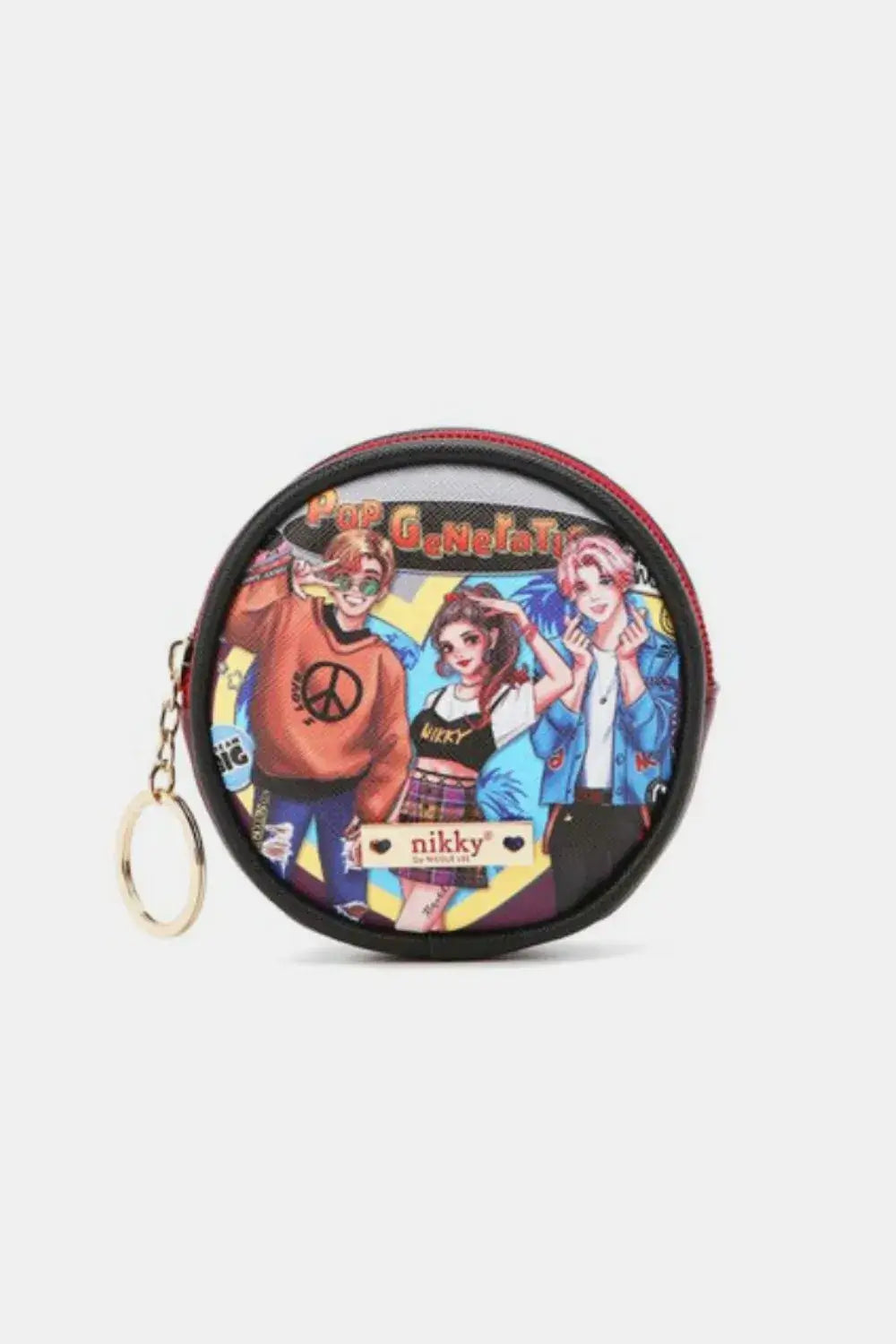 Nicole Lee USA Keychain Round Coin Purse Image principale du produit