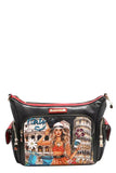 Nicole Lee USA Martha Travels Italy Multi Pocket Shoulder Bag