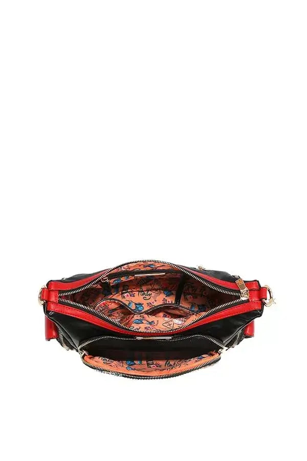 Nicole Lee USA Martha Travels Italy Multi Pocket Shoulder Bag