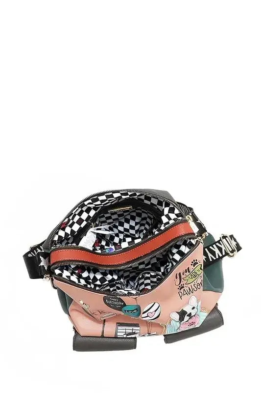 Nicole Lee USA Multifunction Adjustable Strap Eco-Leather Backpack