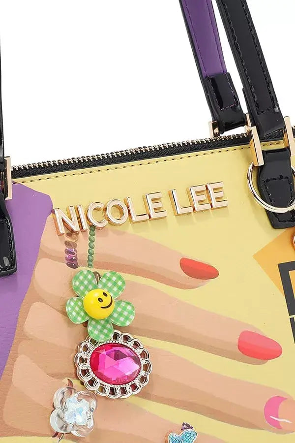 Nicole Lee USA Nail Polish Dome Shoulder Bag