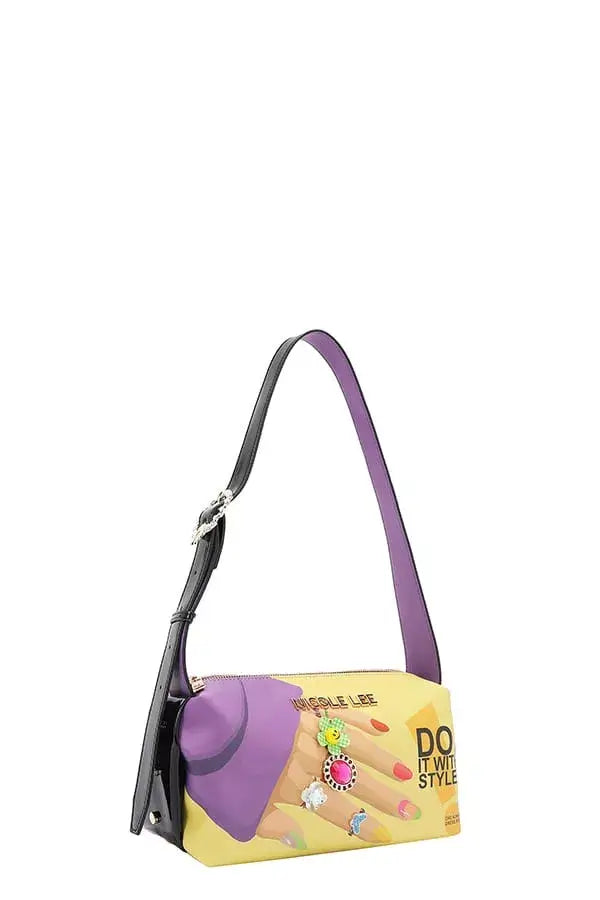Nicole Lee USA Nail Polish Shoulder Bag