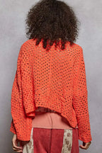 POL Open Front Cardigan with Crochet Patterns
