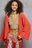 POL Open Front Cardigan with Crochet Patterns