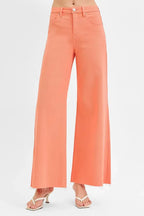 RISEN Full Size Tummy Control High Rise Wide Leg Palazzo Jeans Plus Size