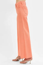 RISEN Full Size Tummy Control High Rise Wide Leg Palazzo Jeans Plus Size