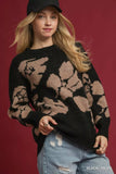 Umgee Floral Long Sleeve Sweater