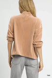 Umgee Ribbed Drawstring Hem Knit Top