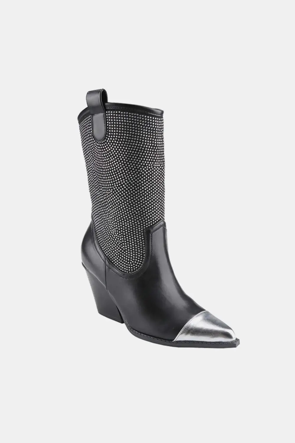 Weeboo Chunky Heel Rhinestone Western Cowboy Boots Image principale du produit