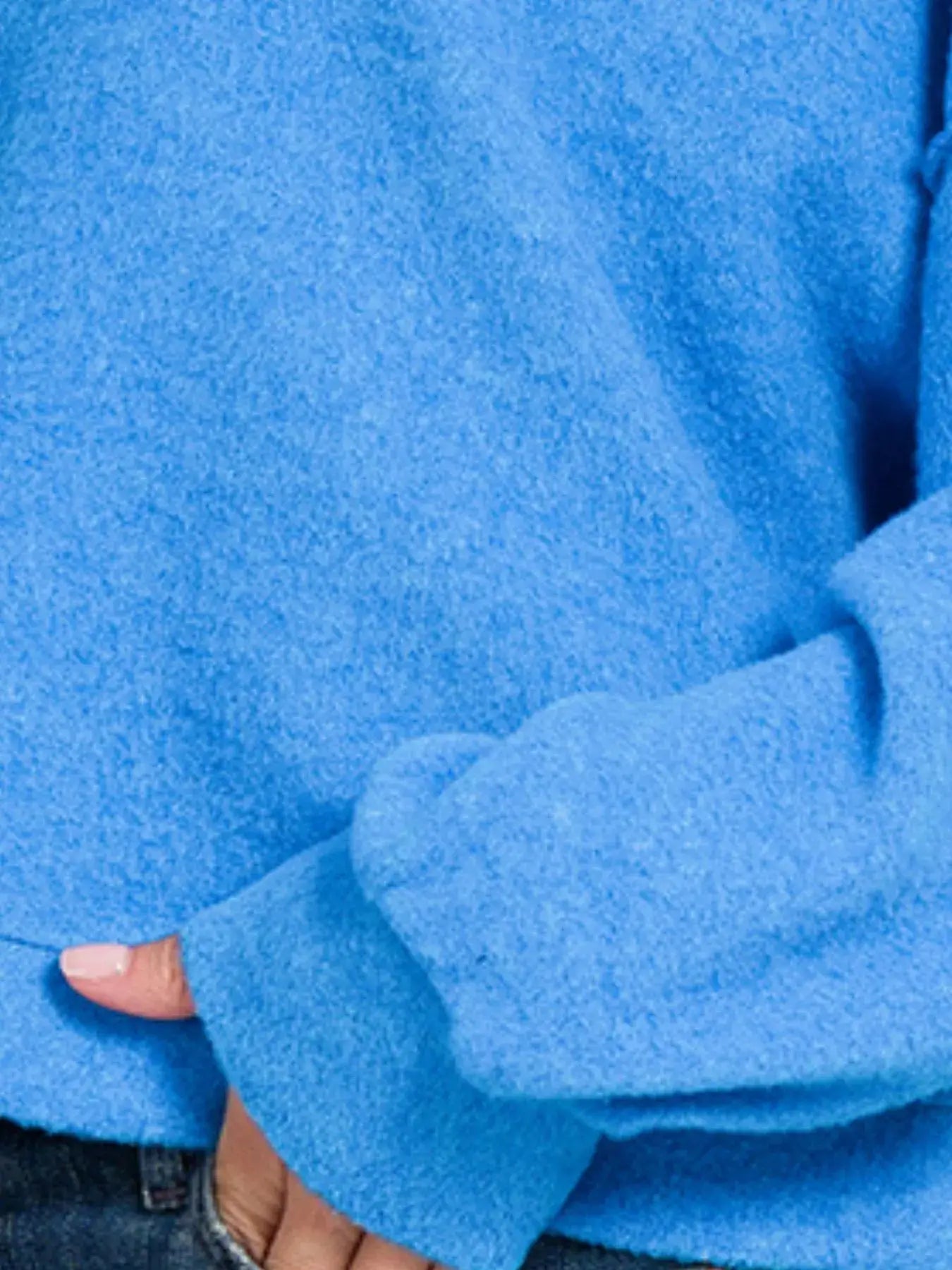 Zenana Brushed Melange Hacci Cropped Sweater