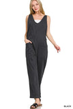Zenana Casual Adjustable Strap Baggy Jumpsuit with Pocket