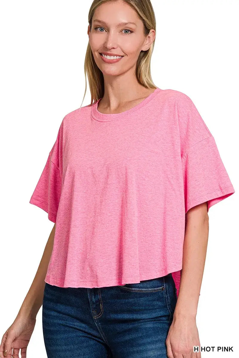 Zenana Cotton Round Neck Short Sleeve T-Shirt Image principale du produit