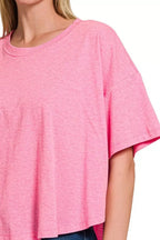 Zenana Cotton Round Neck Short Sleeve T-Shirt