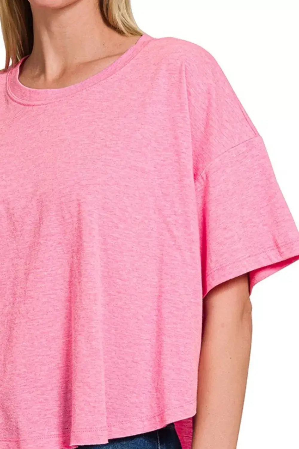 Zenana Cotton Round Neck Short Sleeve T-Shirt