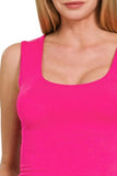 Zenana Double Layered Cropped Tank Top