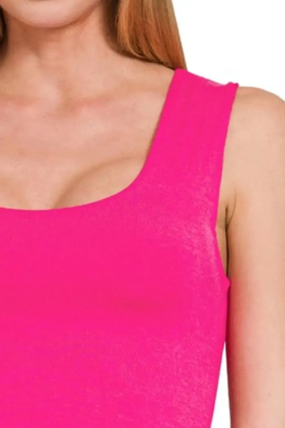 Zenana Double Layered Cropped Tank Top