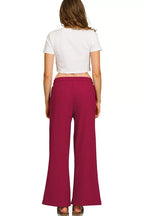 Zenana Ribbed Round Neck Pullover and Drawstring Pants Set